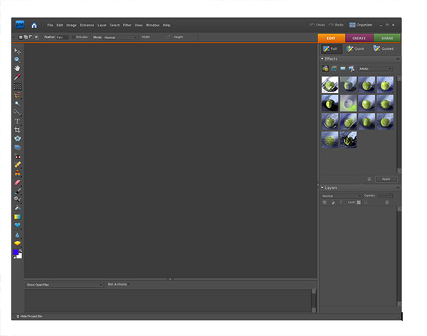 Default Elements Workspace