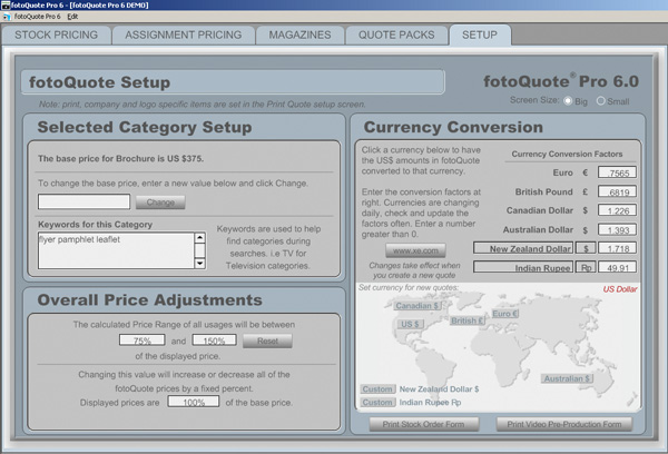 Tab 5 of FotoQuote Pro