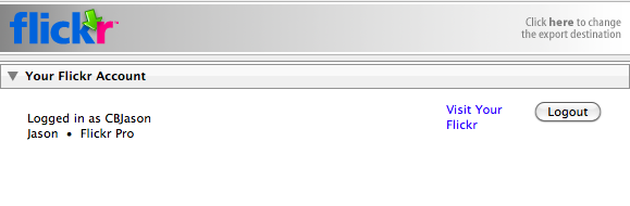 Your Flickr Account login in Lightroom Screen shot 2009-12-14 at 9.06.37 PM