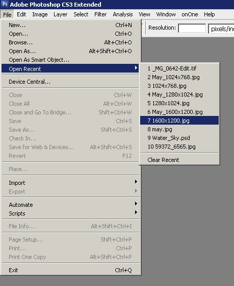 Step 04 - Open the image to apply the calendar