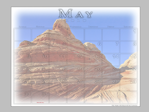 Step 09 - Save and distribute your new desktop calendar!