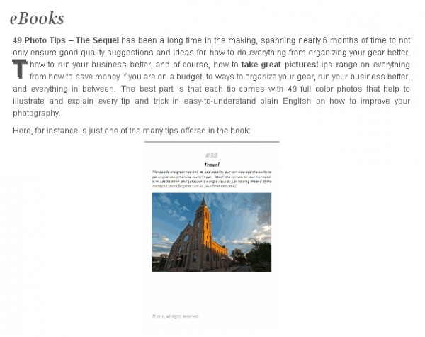 49 Photo Tips - The Sequel 49 Photo Tips - The Sequel