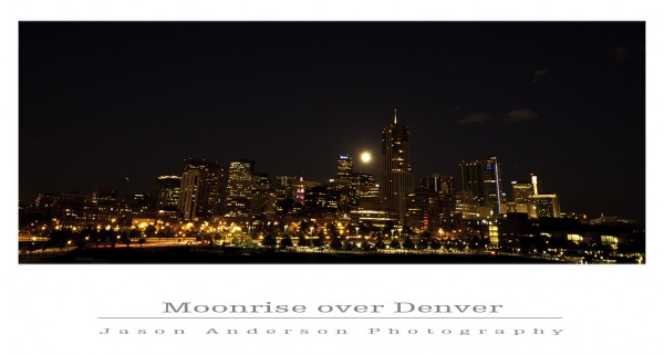 Moonrise Over Denver