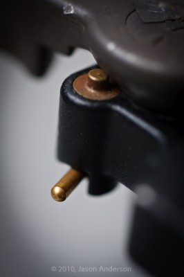 Locking Arm Open - Pin Up position Locking Arm Open - Pin Up position