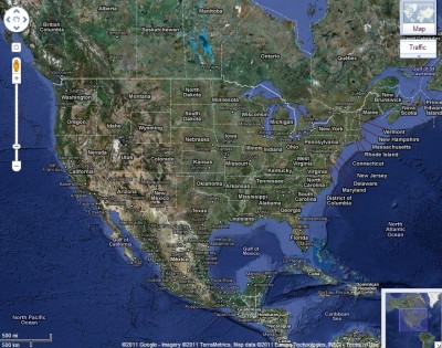 Google Map of USA Google Map of USA