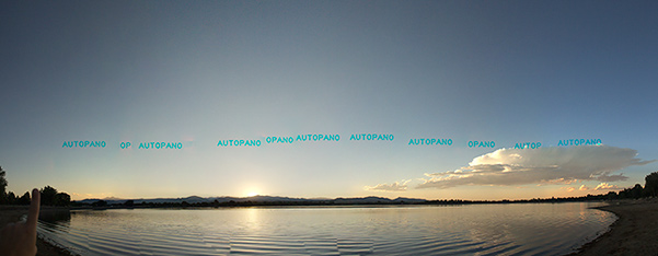 August Sunset (original pano stitching)