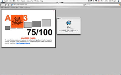 Safari 3 on Mac